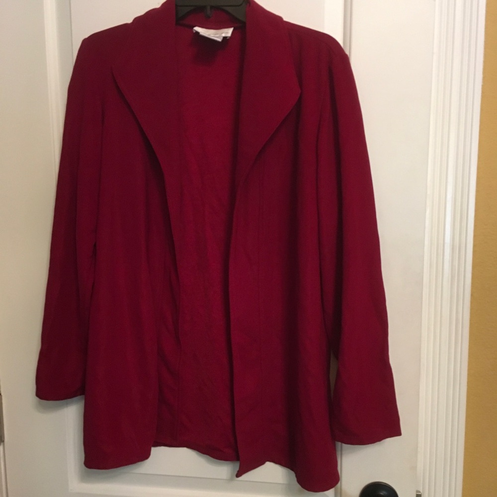 Elegant Red Women's Jacket, L
